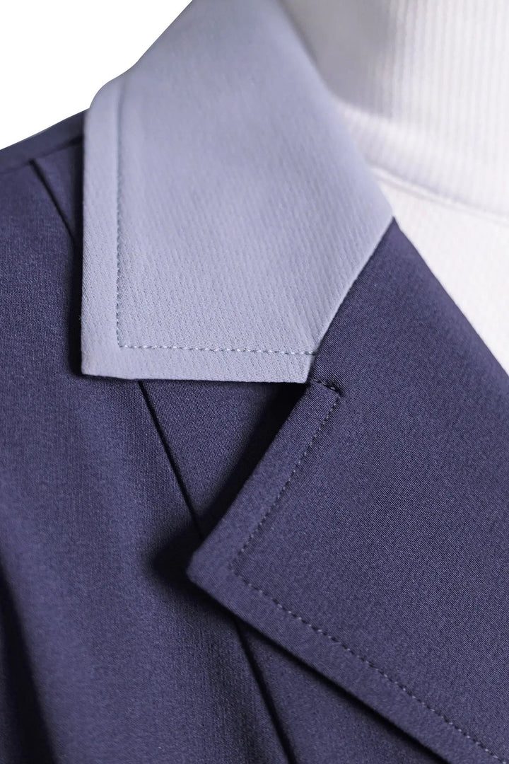 Show Coat, Navy with Cadet Blue Collar 3 Button