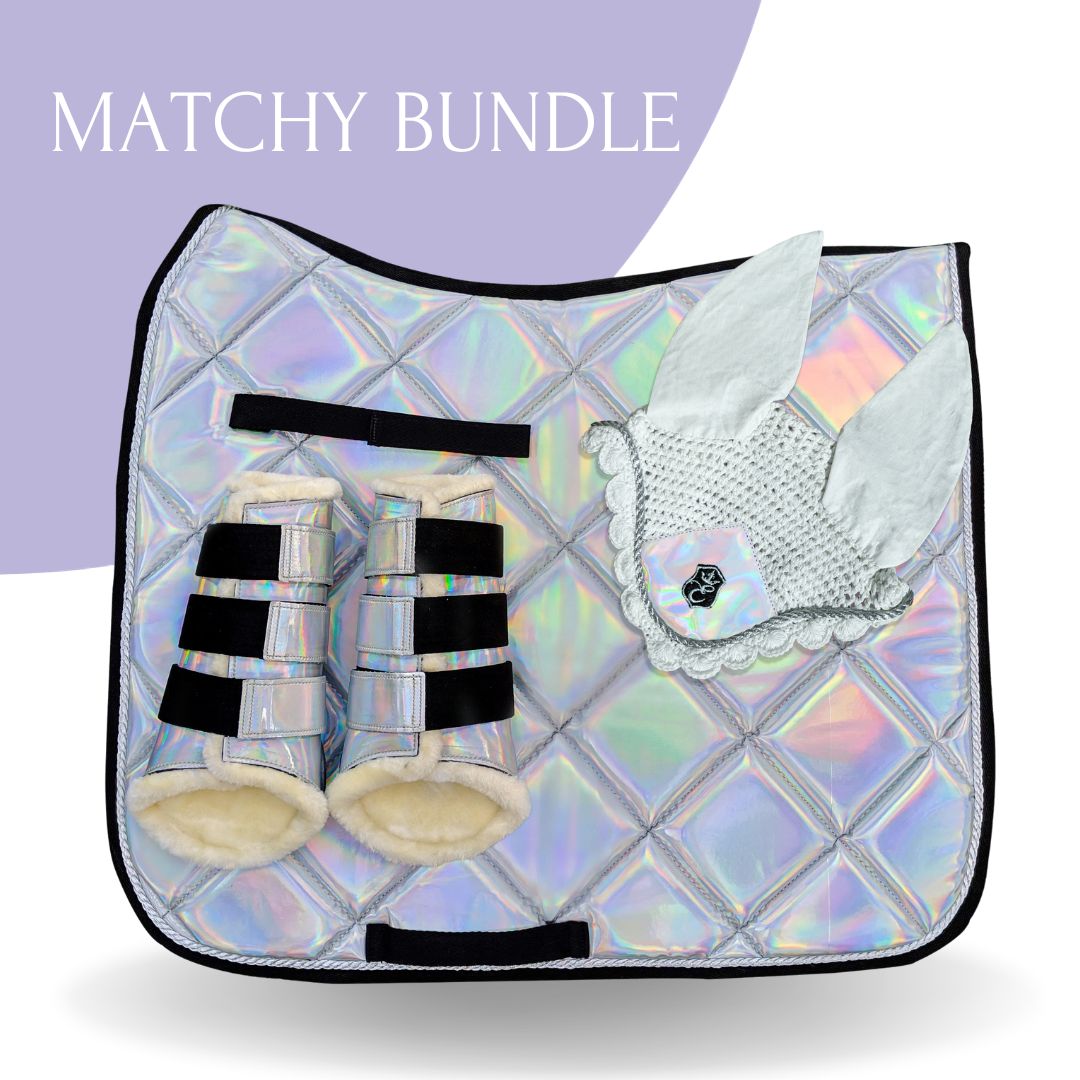 Holographic Saddle Pad Set