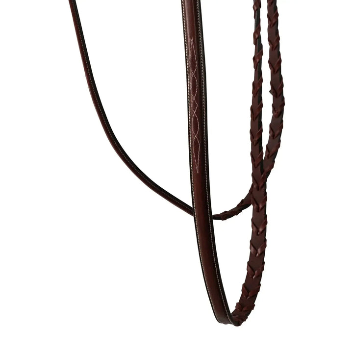 Equestrian Fancy Stitched Schooling Hunter Bridle with Reins