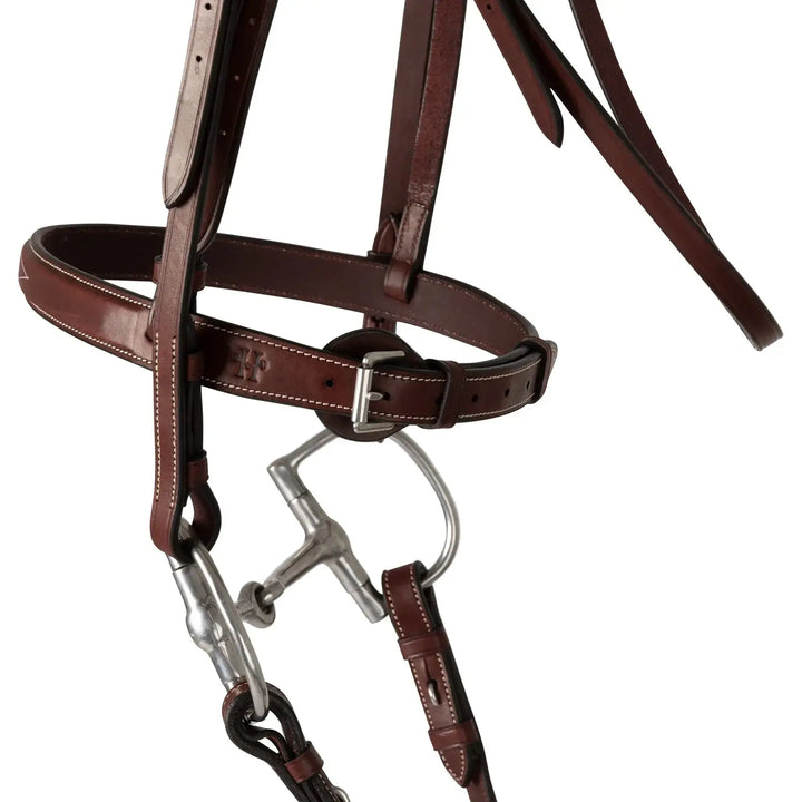Equestrian Fancy Stitched Schooling Hunter Bridle with Reins