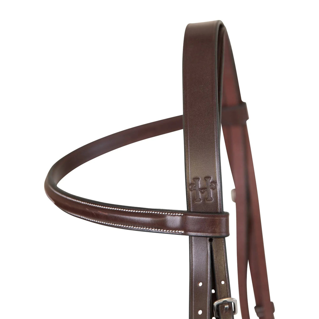 Equestrian Sedgwick Fancy Stitched Fixed Flash Noseband Bridle With Reins