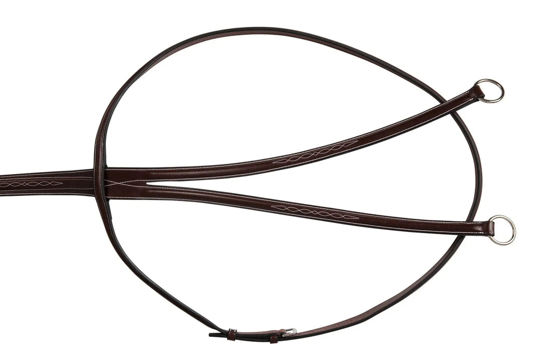 Equestrian Fancy Stitched Running Martingale, Cob size