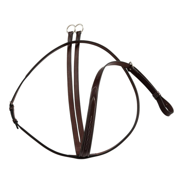 Equestrian Fancy Stitched Running Martingale, Cob size