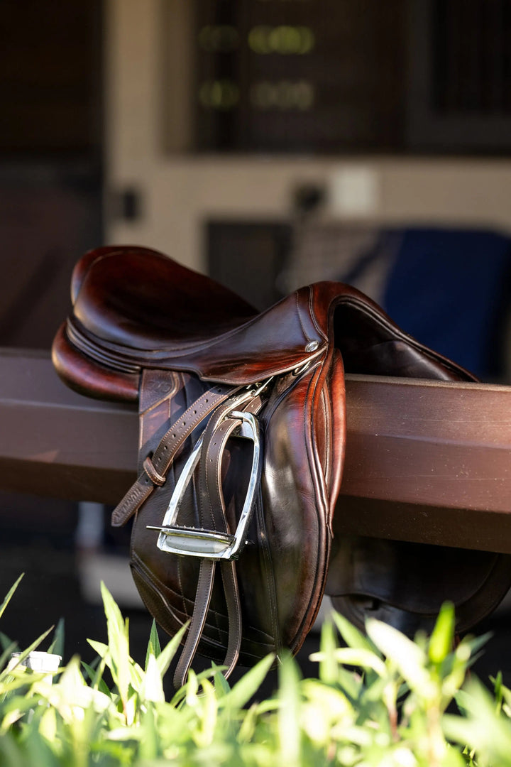 Leather Flat Buckle Stirrup Leathers