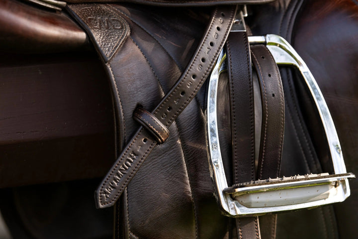 Leather Flat Buckle Stirrup Leathers