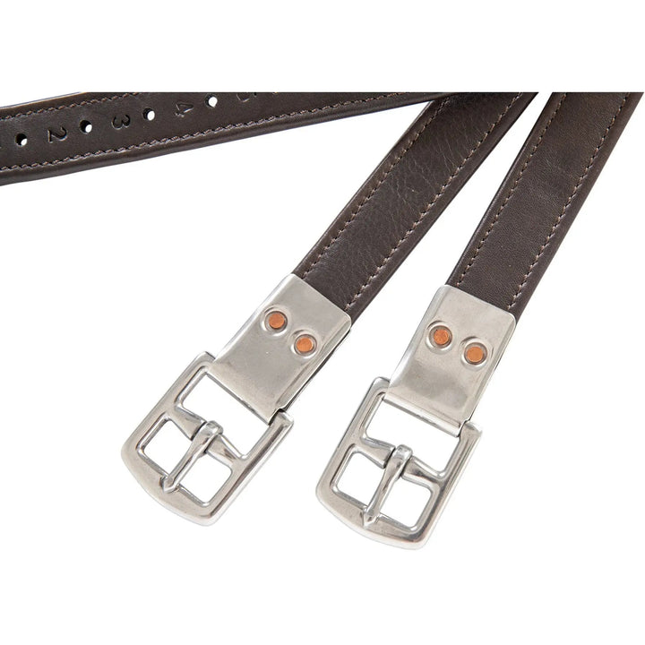 Leather Flat Buckle Stirrup Leathers