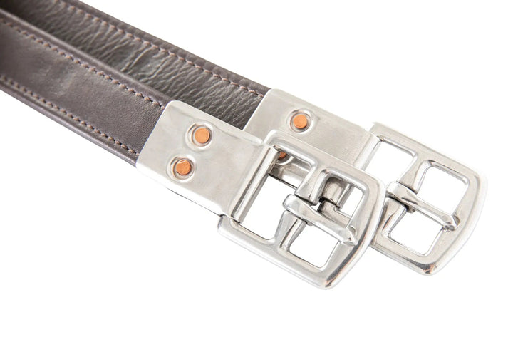 Leather Flat Buckle Stirrup Leathers