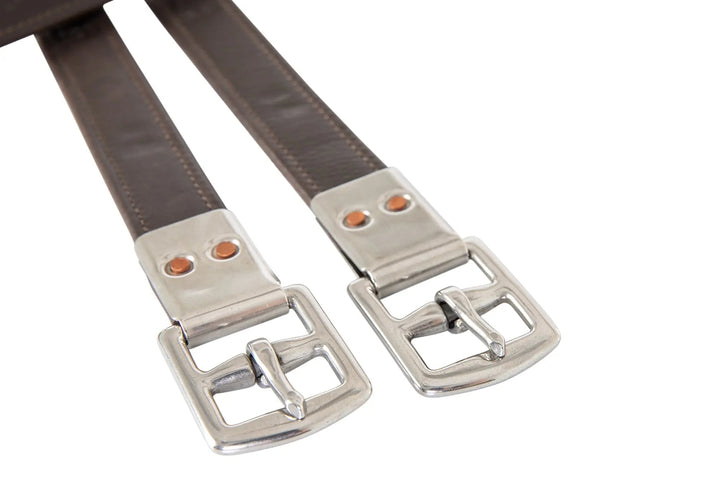 Leather Flat Buckle Stirrup Leathers