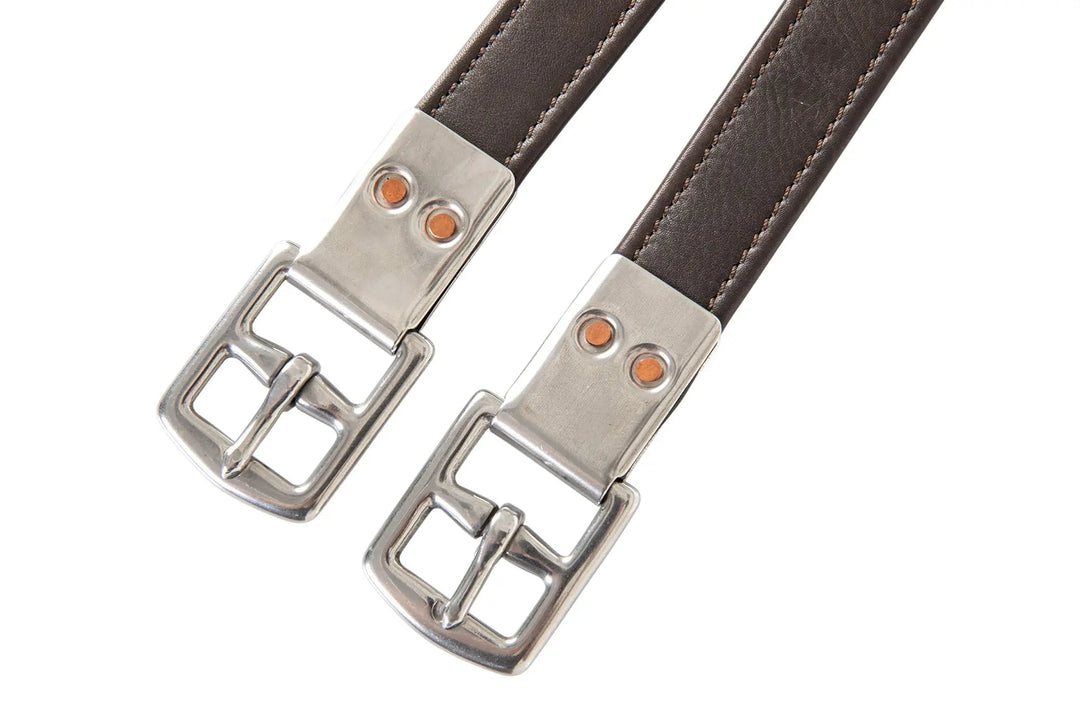 Leather Flat Buckle Stirrup Leathers