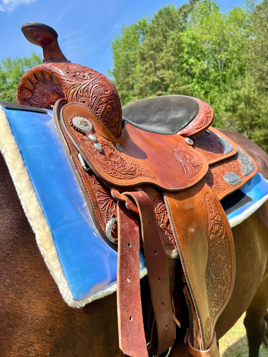 Azurine Western Saddle Pad