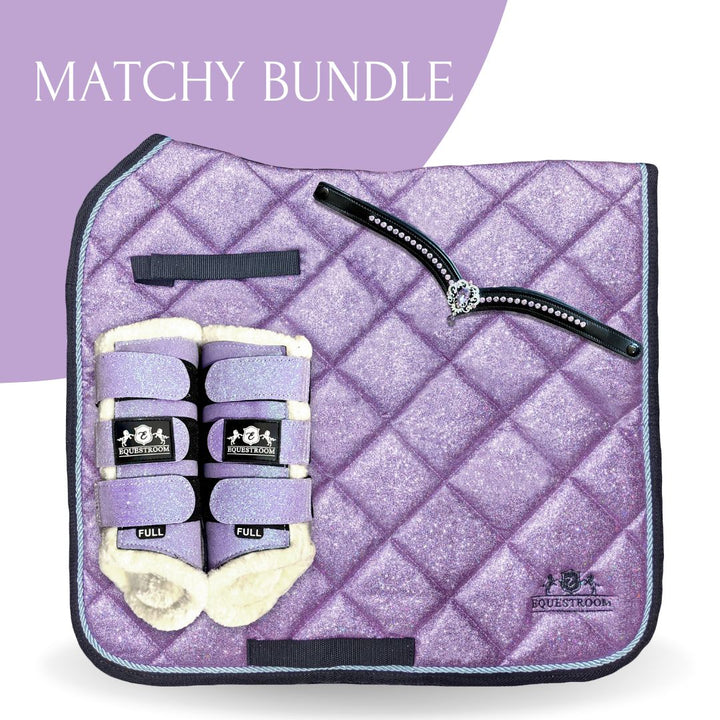Lavender Saddle Pad Set