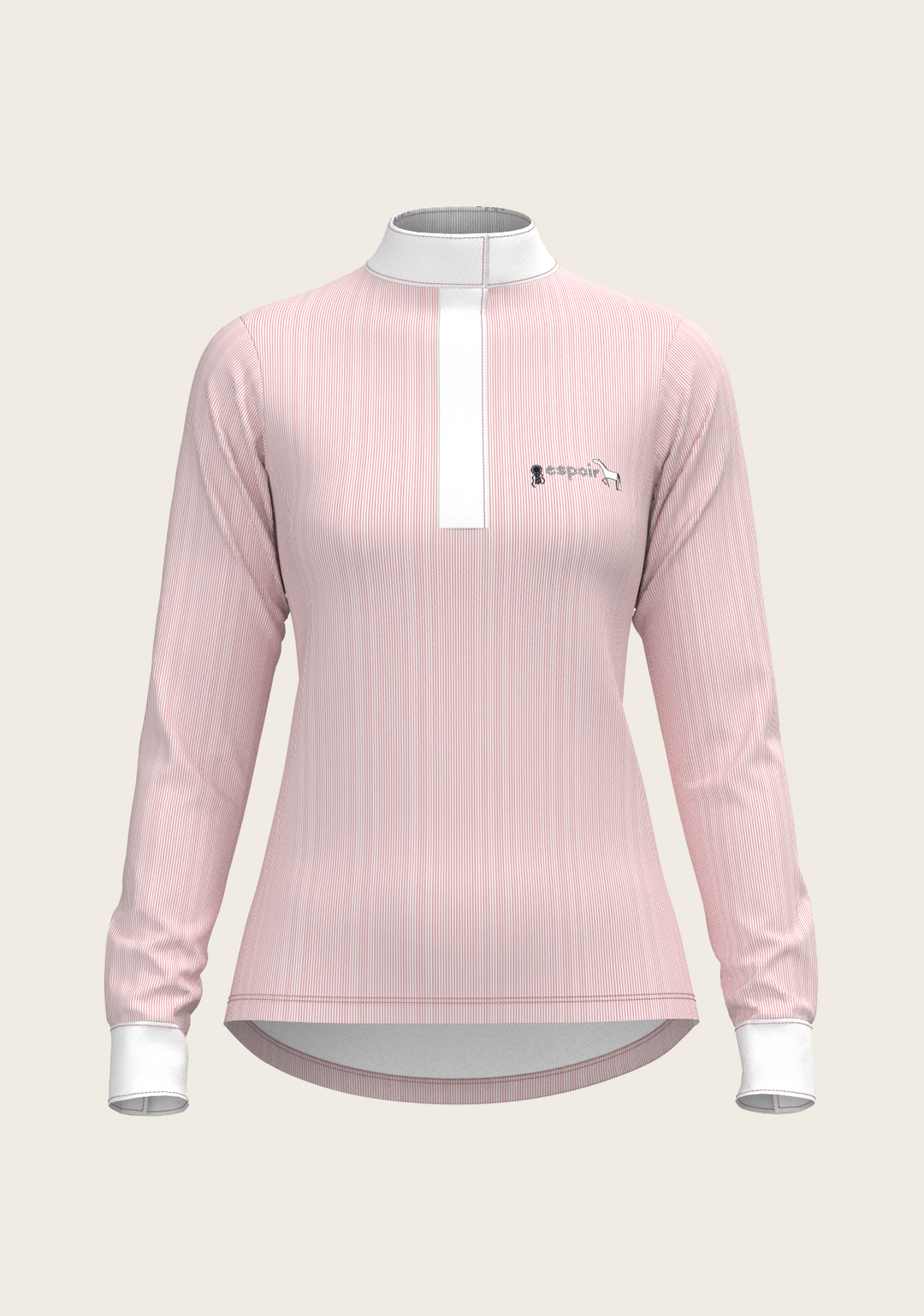  Stripes in Rose Show Shirt – Refined Femininity with Technical Precision