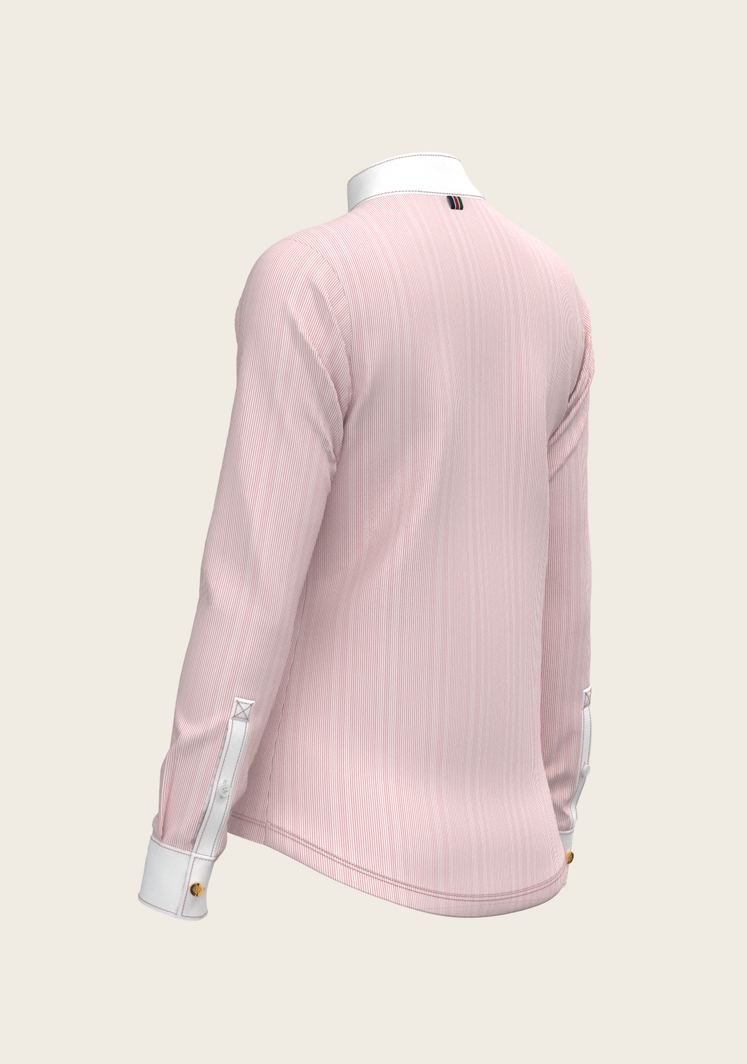  Stripes in Rose Show Shirt – Refined Femininity with Technical Precision