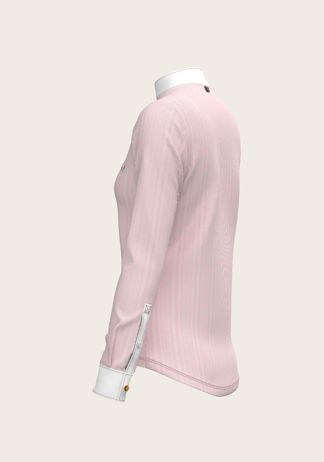  Stripes in Rose Show Shirt – Refined Femininity with Technical Precision
