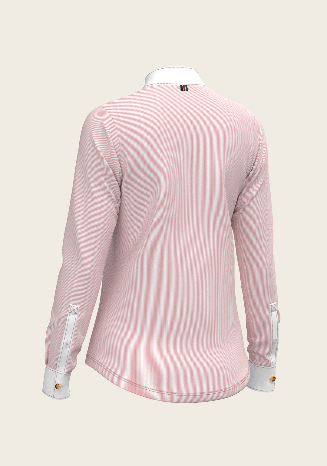  Stripes in Rose Show Shirt – Refined Femininity with Technical Precision