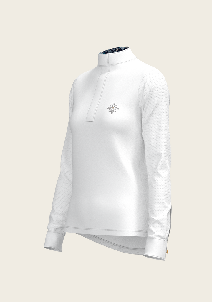  Espoir Crystal Detail Show Shirt – Refined Elegance with Technical Brilliance