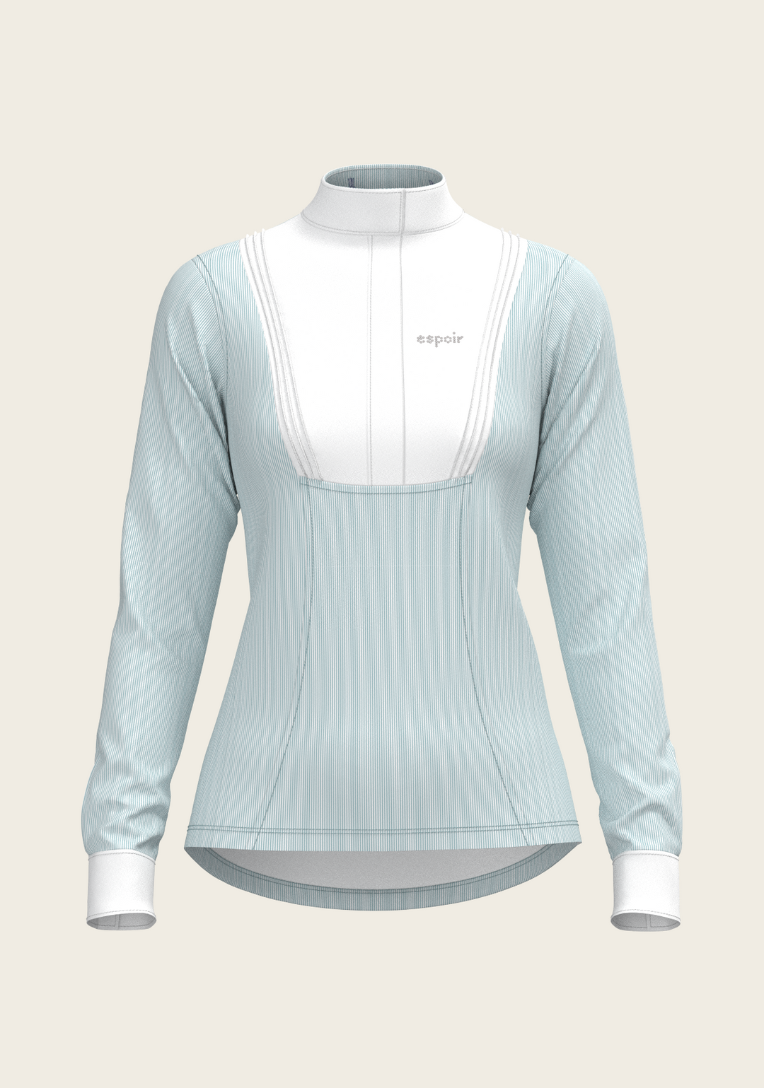  Stripes in Sky Espoir Moonstone Show Shirt – Elegant Form, Effortless Performance