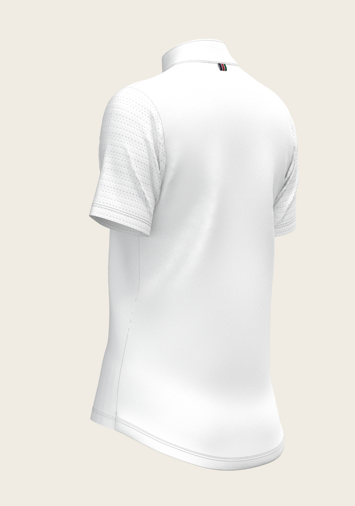 Espoir Swarovski Show Shirt – Timeless Elegance with Modern Performance Short Sleeve Show Shirt