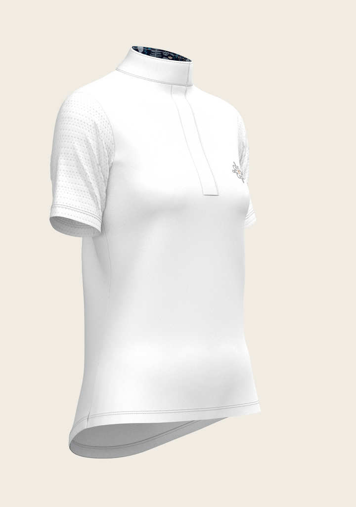 Espoir Swarovski Show Shirt – Timeless Elegance with Modern Performance Short Sleeve Show Shirt