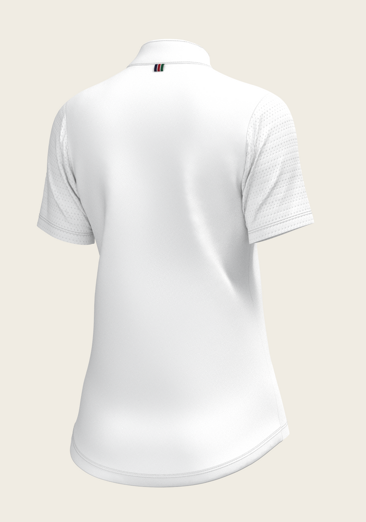 Espoir Swarovski Show Shirt – Timeless Elegance with Modern Performance Short Sleeve Show Shirt