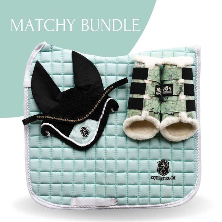 Mint Green Saddle Pad Set