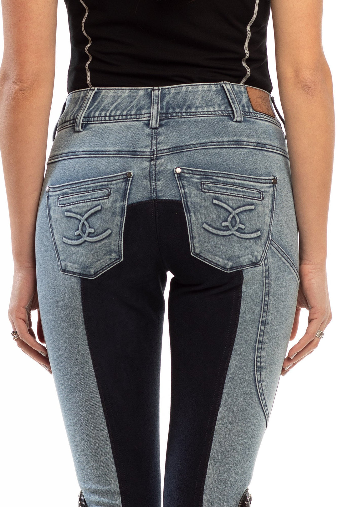 NEW Equestrian Jean - Full Seat with Cell Phone Pocket | 4-way stretch - Faded Blue