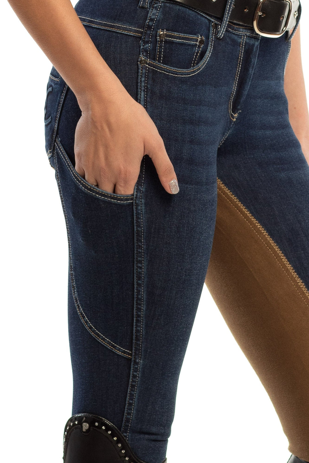 NEW Equestrian Jean - Full Seat with Cell Phone Pocket | 4-way stretch - Vintage Wash