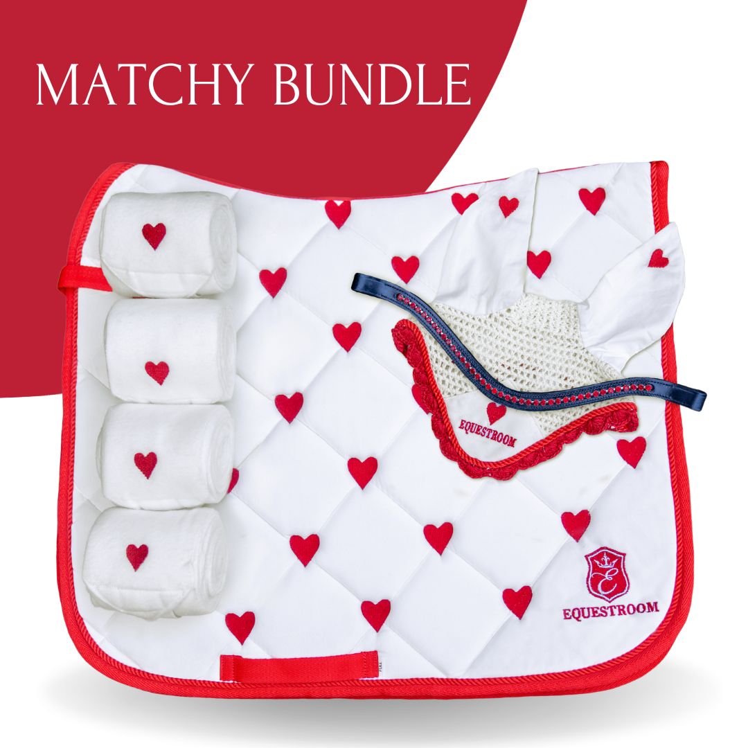 Queen of Hearts Velvet Saddle Pad Set (Limited Edition)
