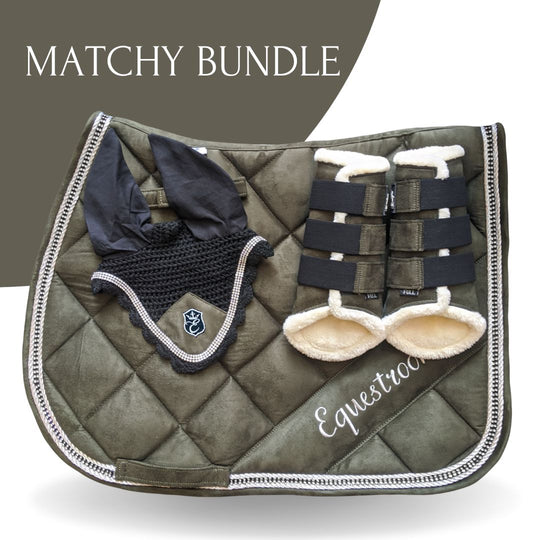 Gem Saddle Pad Love Khaki