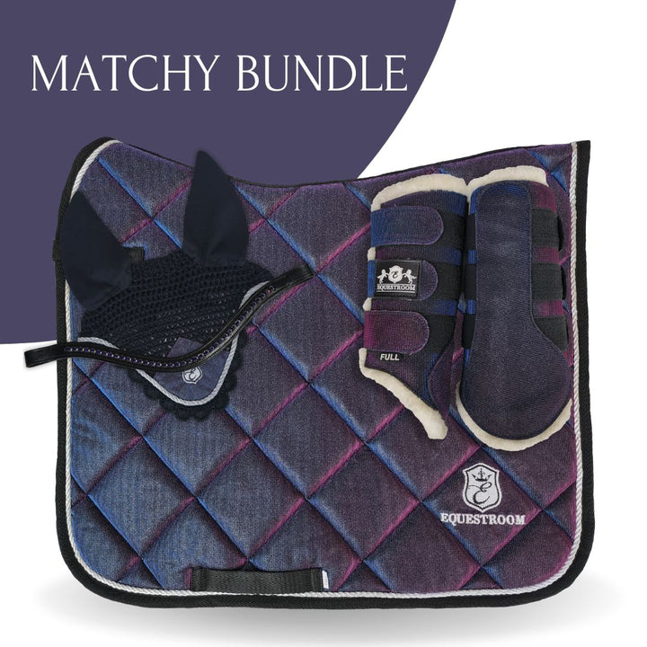 Ultraviolet Saddle Pad Set