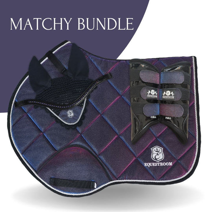 Ultraviolet Saddle Pad Set