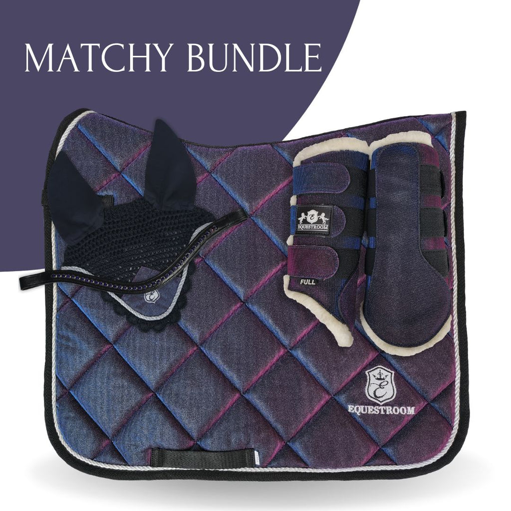 Ultraviolet Saddle Pad Set