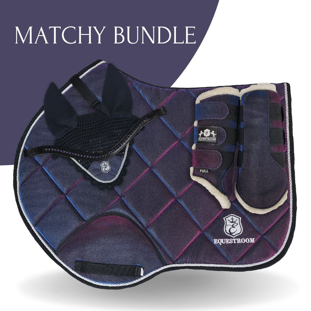 Ultraviolet Saddle Pad Set