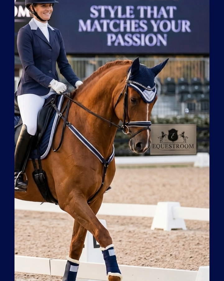Show Coat, Navy with Cadet Blue Collar 3 Button