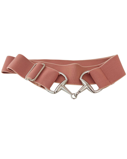 Powder Pink Elastic Adjustable Bit Belt