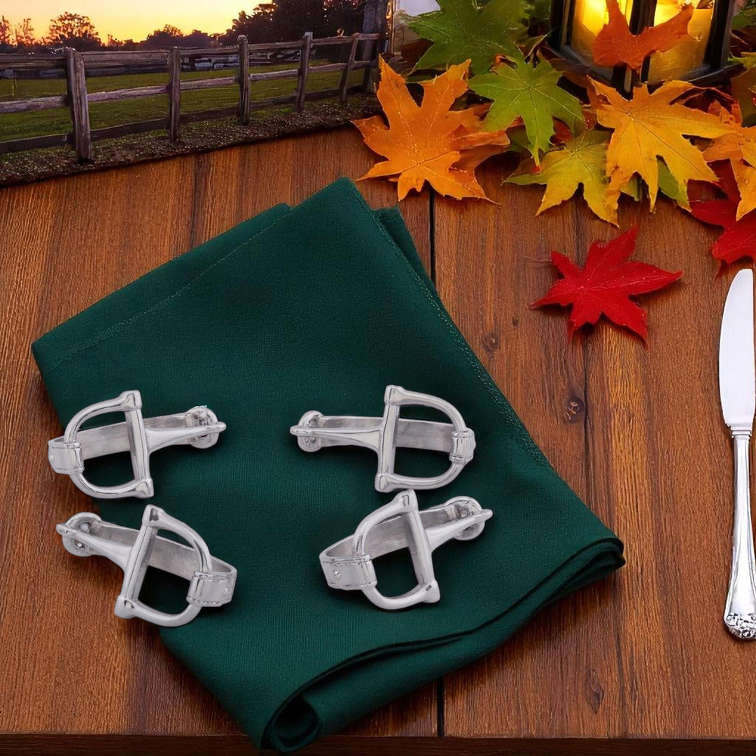 Equestrian Bit Napkin Rings – Elegant Dining Accents & Perfect Gift for Horse Lovers