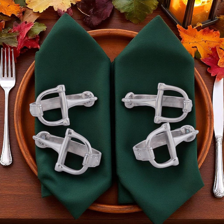 Equestrian Bit Napkin Rings – Elegant Dining Accents & Perfect Gift for Horse Lovers
