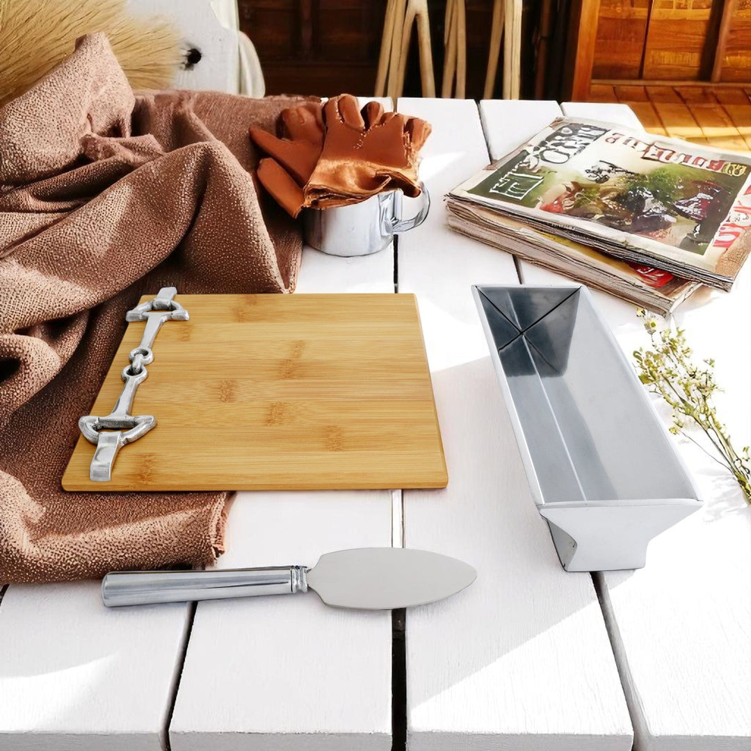 Equestrian Bamboo Cheese Set