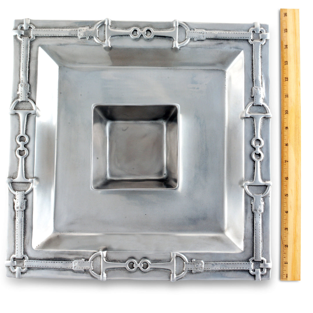 Equestrian Chip & Dip Bowl – Entertain in Style with Equestrian Elegance