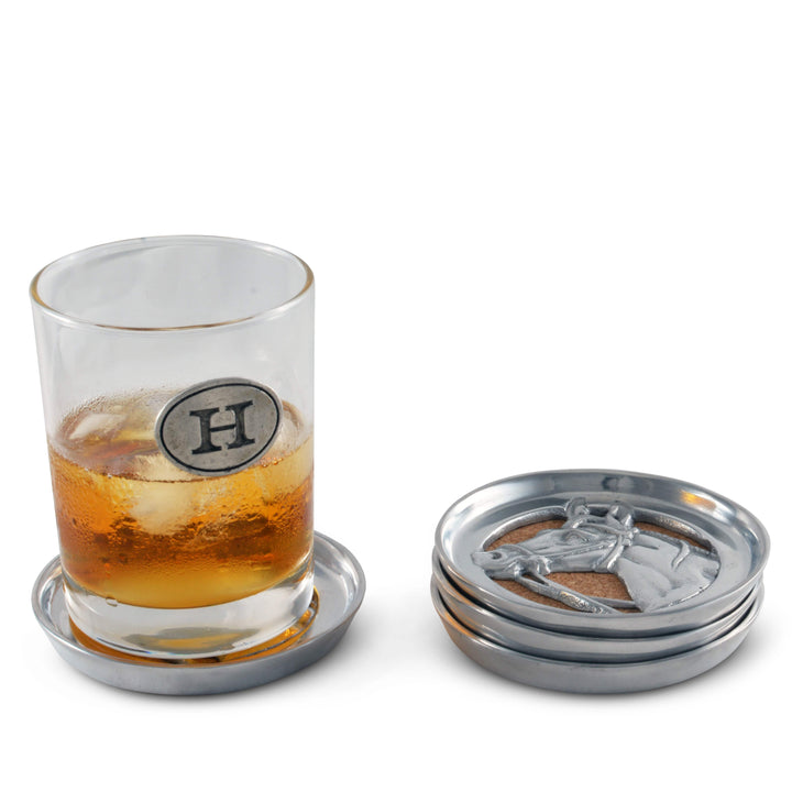 Equestrian Horse Coaster Set – Elegant Drink Coasters for Horse Lovers & Entertaining
