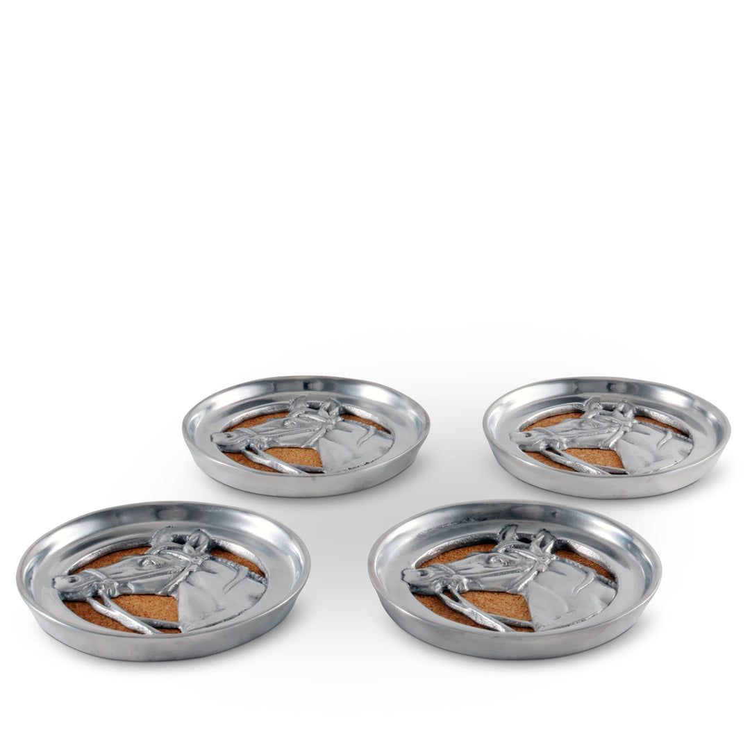 Equestrian Horse Coaster Set – Elegant Drink Coasters for Horse Lovers & Entertaining