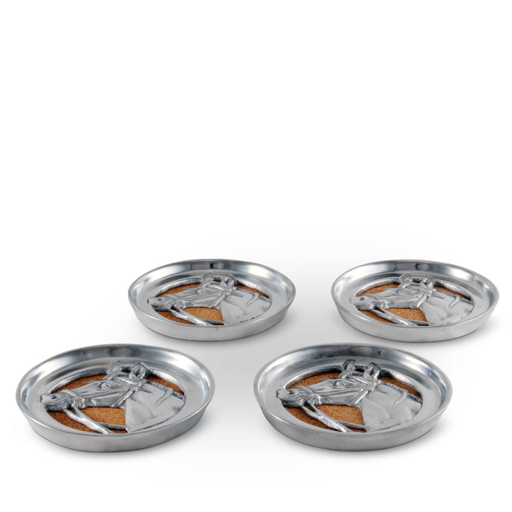 Equestrian Horse Coaster Set – Elegant Drink Coasters for Horse Lovers & Entertaining
