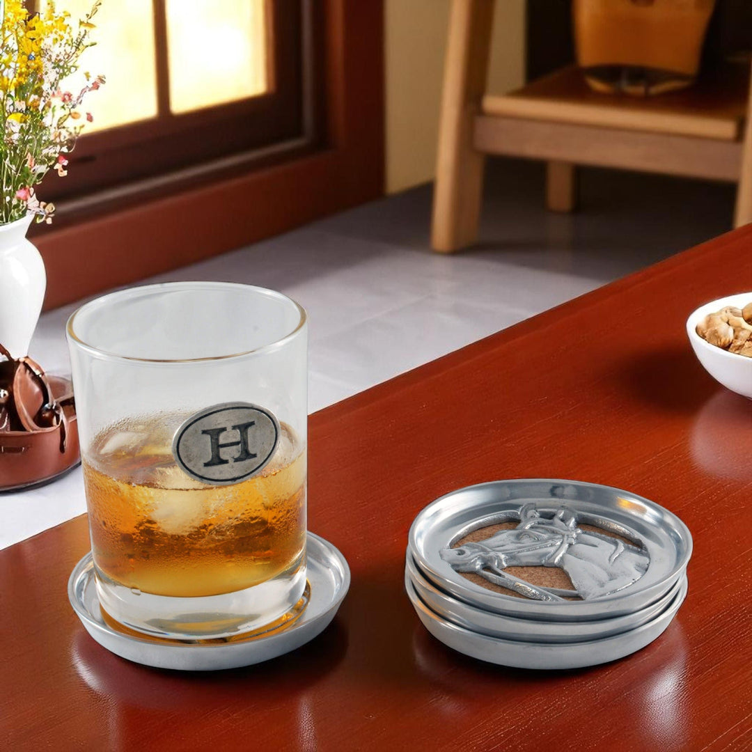 Equestrian Horse Coaster Set – Elegant Drink Coasters for Horse Lovers & Entertaining