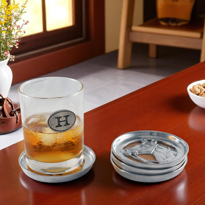 Equestrian Horse Coaster Set – Elegant Drink Coasters for Horse Lovers & Entertaining