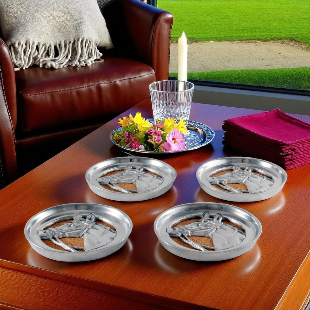 Equestrian Horse Coaster Set – Elegant Drink Coasters for Horse Lovers & Entertaining