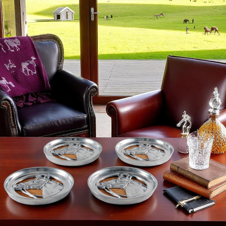 Equestrian Horse Coaster Set – Elegant Drink Coasters for Horse Lovers & Entertaining