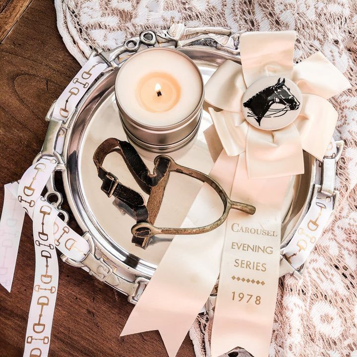 Equestrian Round Tray 12