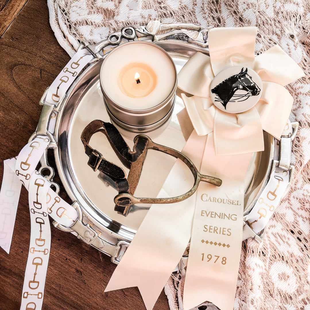 Equestrian Round Tray 12