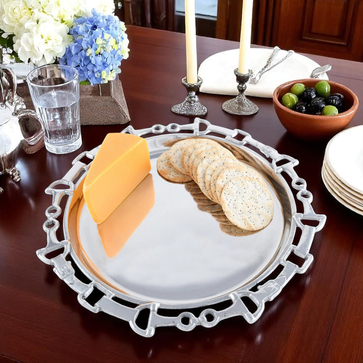 Equestrian Round Tray 12