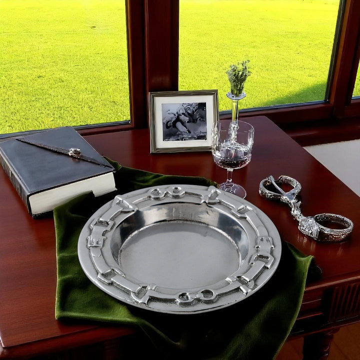 Silver Equestrian Wine Bottle Coaster – Elegant Equestrian Gift or Competition Prize